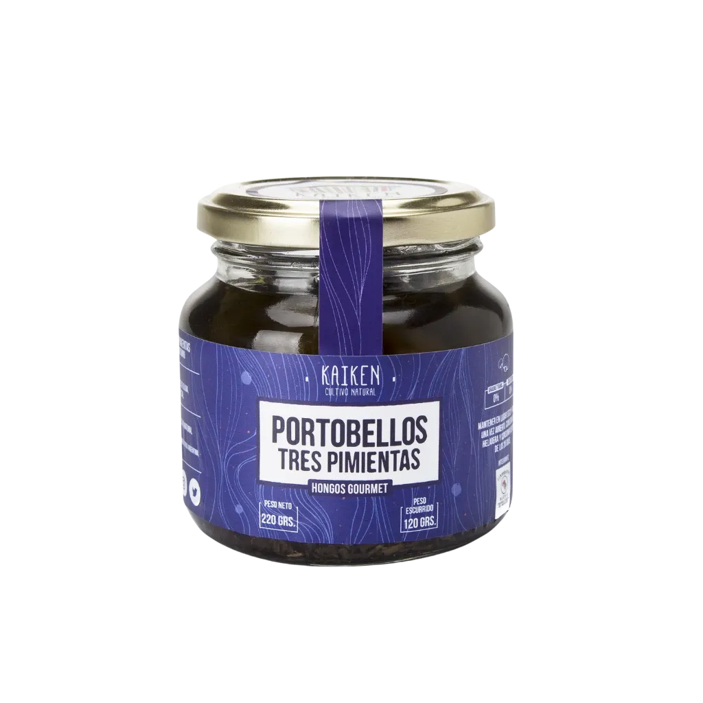 Portobellos a las tres pimientas