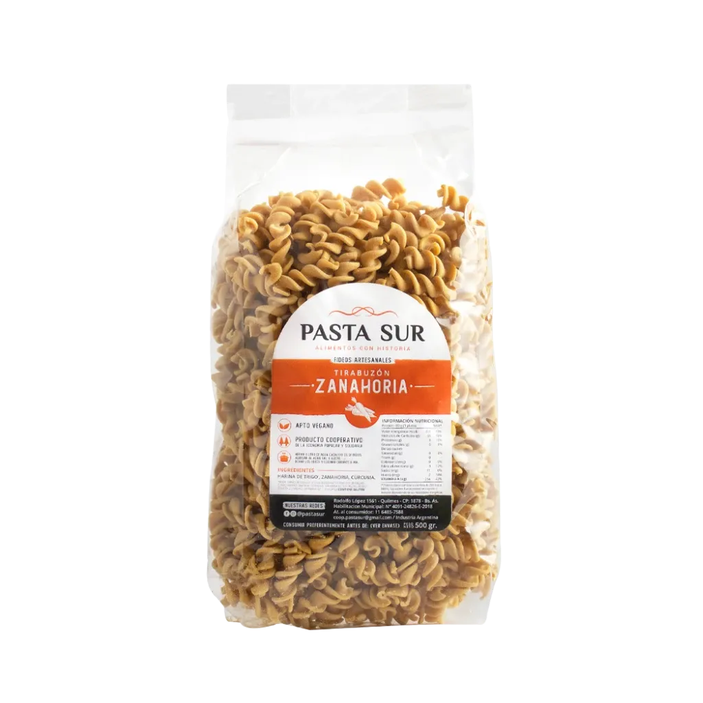 Fusilli zanahoria