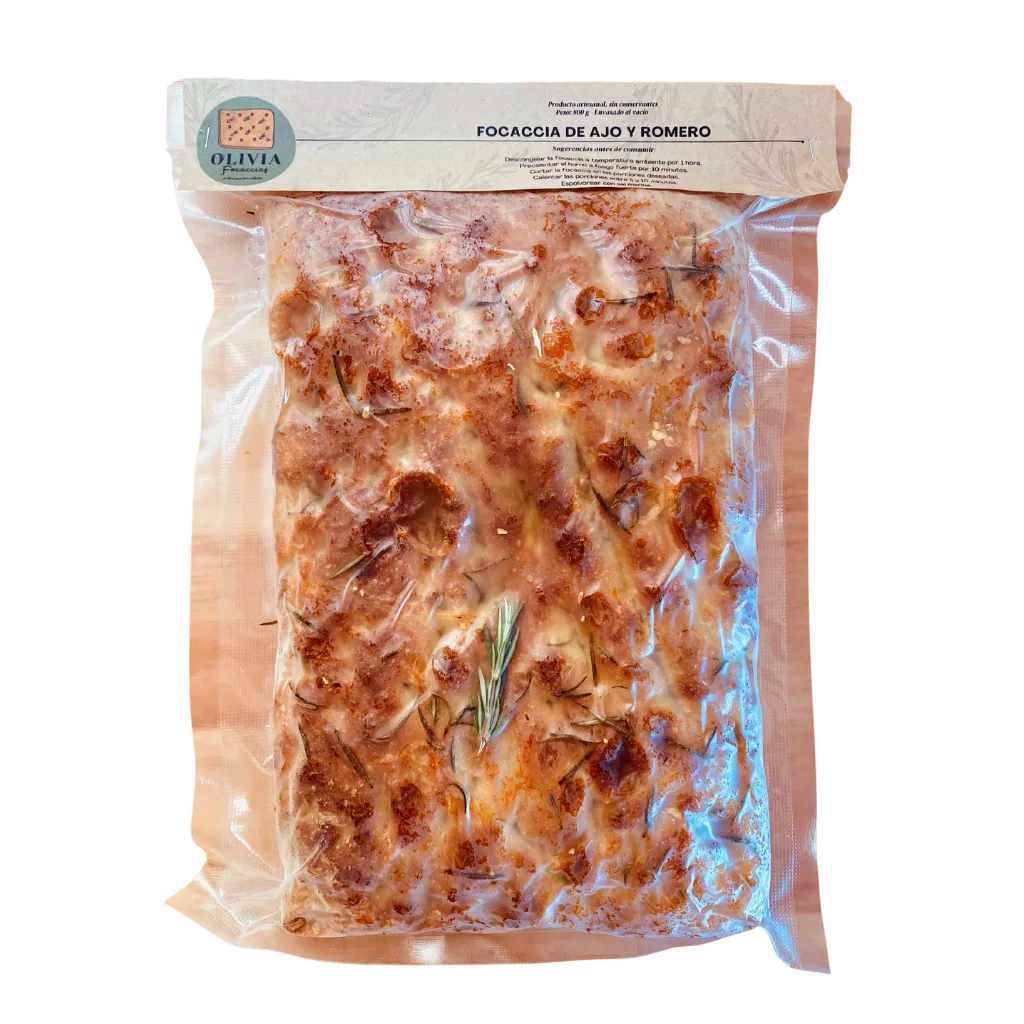 Focaccia de ajo y romero