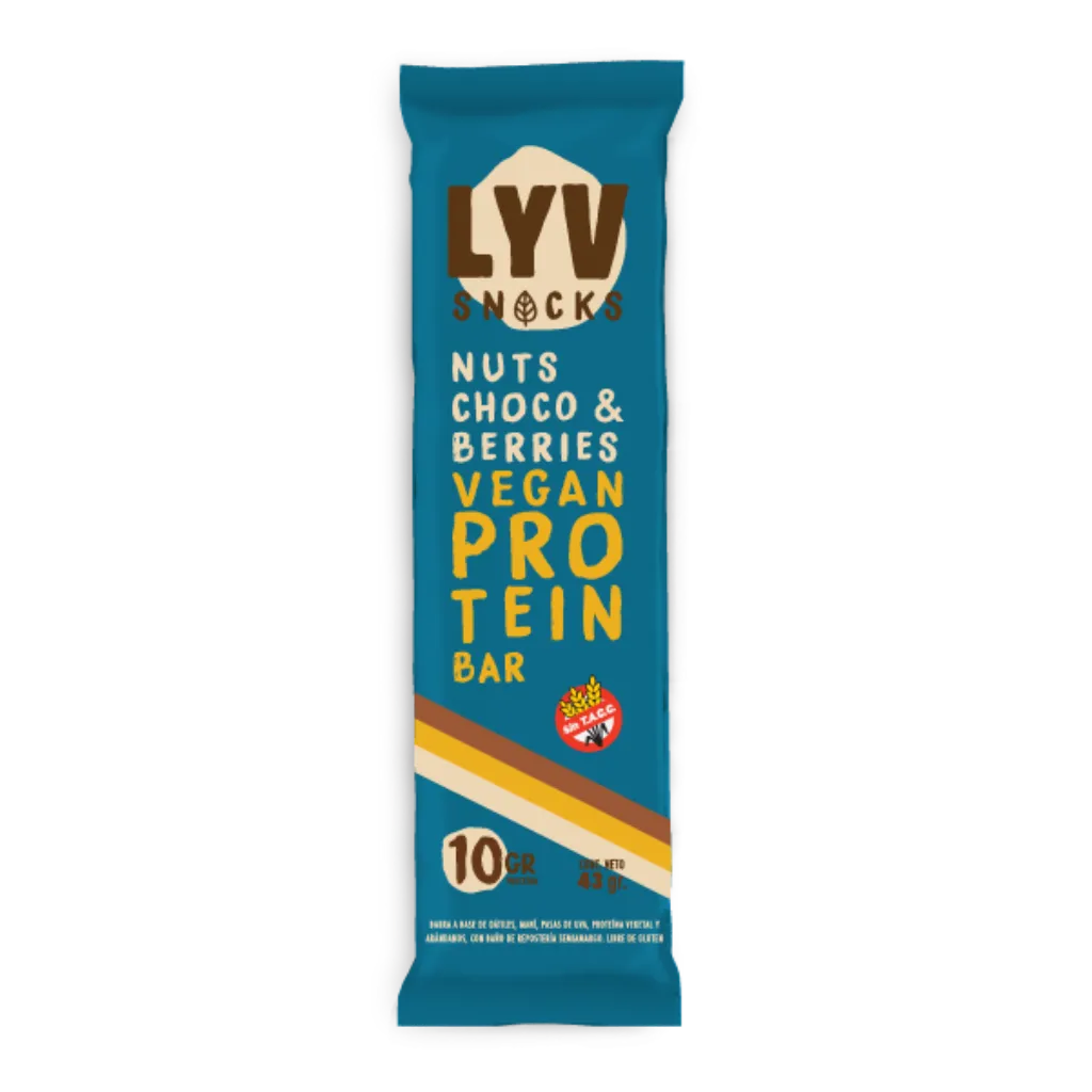 Barra Proteica Vegana Lyv Choco & Berries