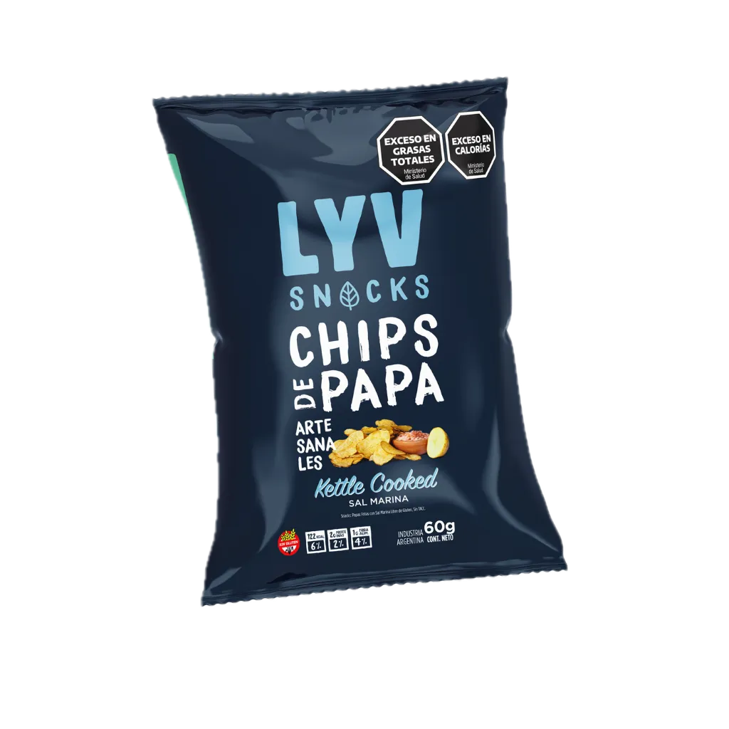 Chips de Papa Estilo Kettle Sal Marina