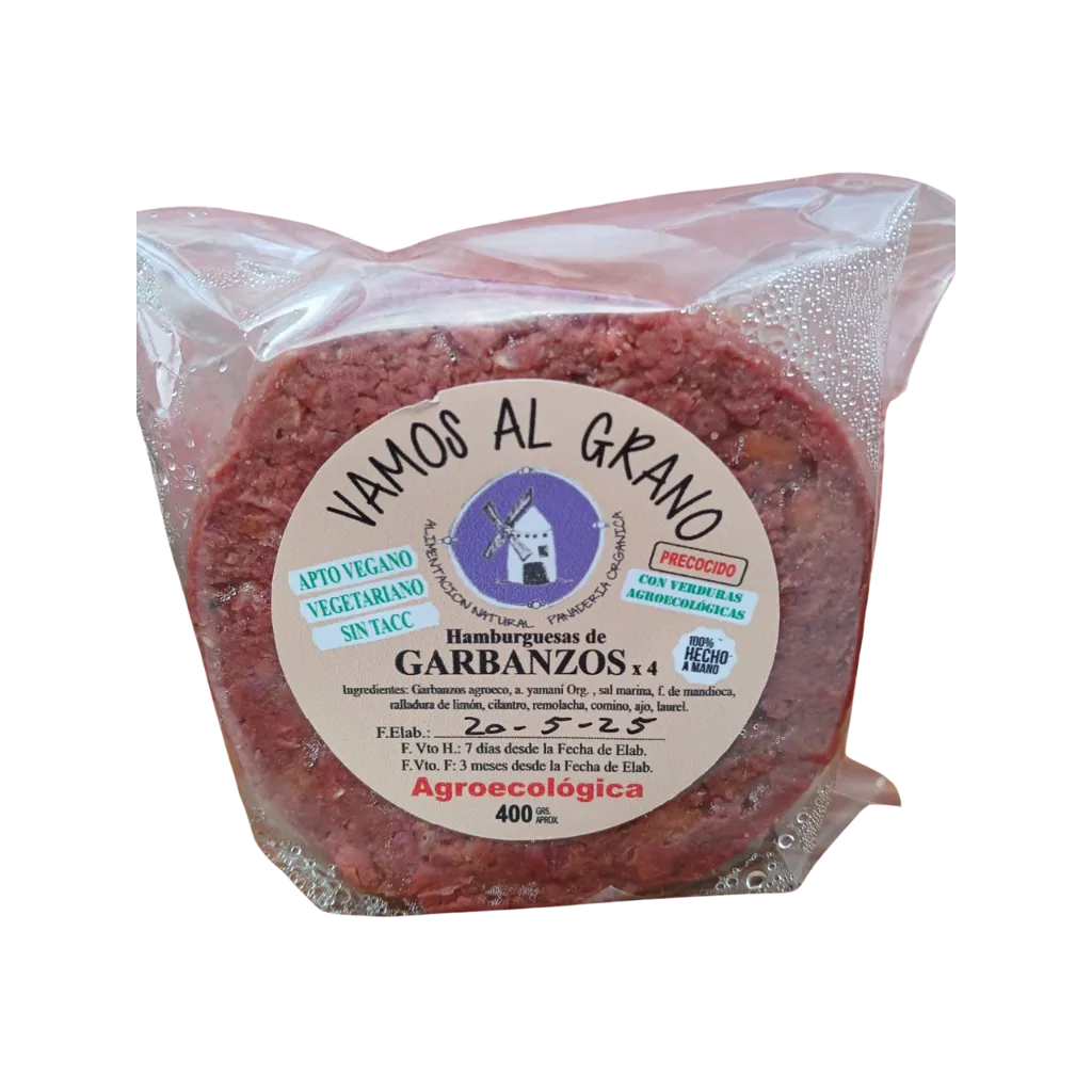 Hambur garbanzo agroecológicas