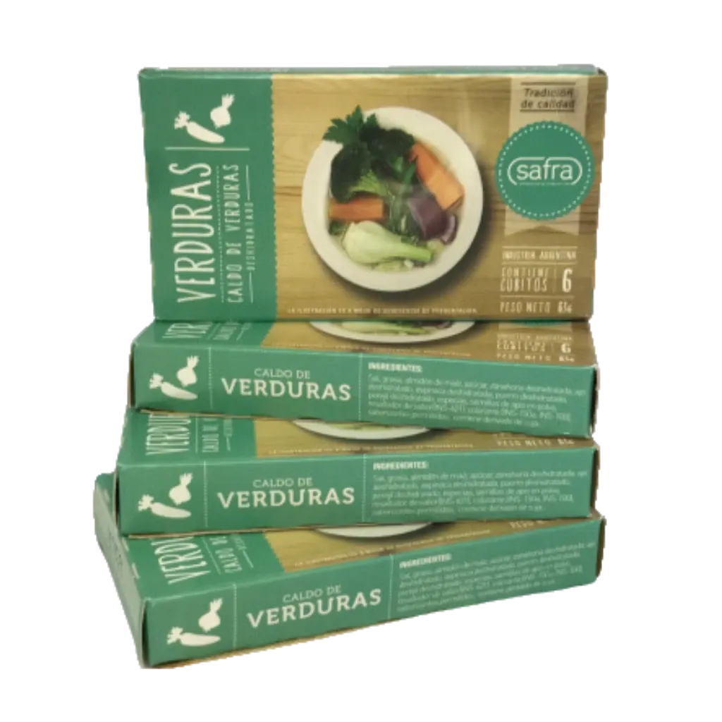 Caldo en cubos sabor verdura