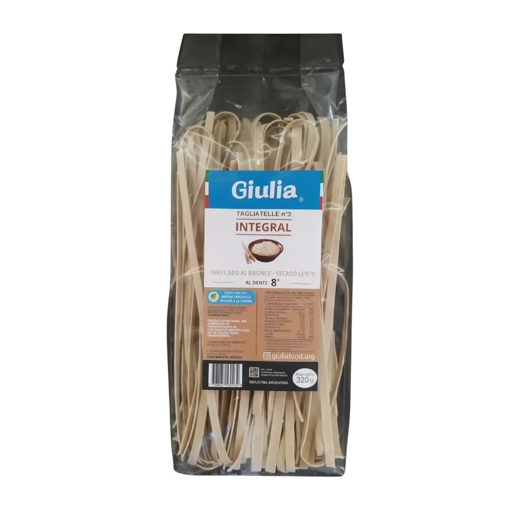 Fideos tagliatelle integrales clásicos