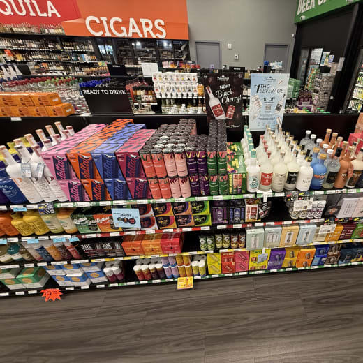 Product on shelf, photographed during a Greenline store visit