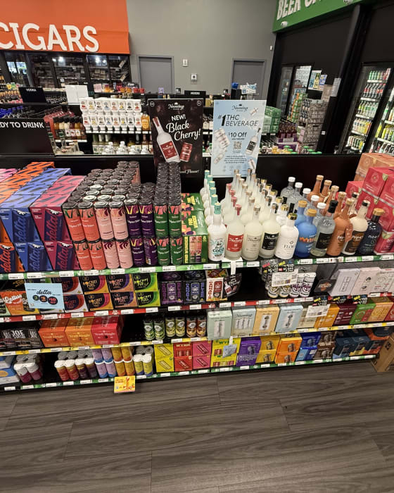 Product on shelf, photographed during a Greenline store visit
