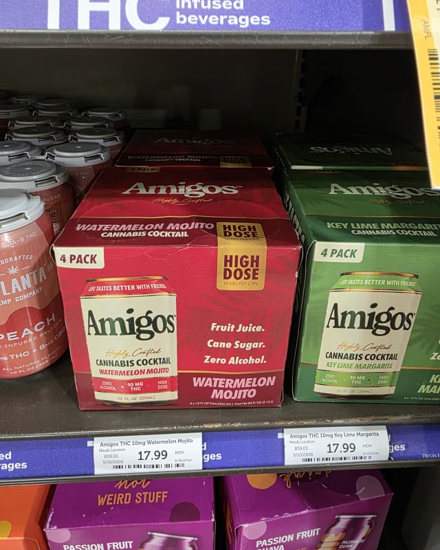 Amigos shelf photo from a store visit