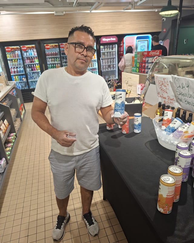 Greenline ambassador at an in-store demo