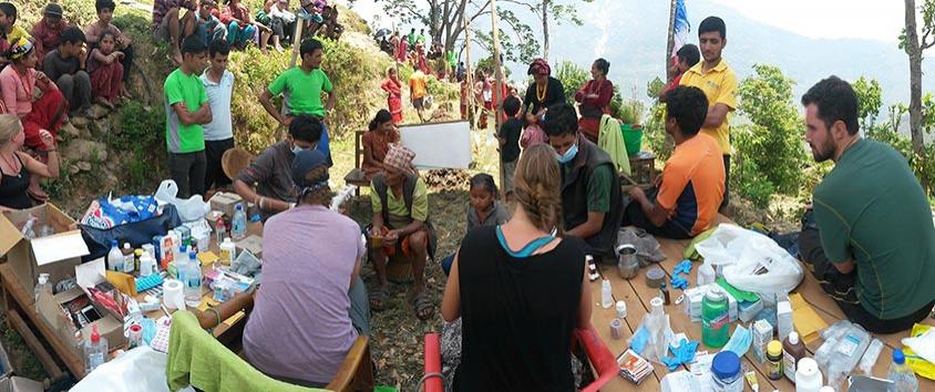 Field clinic in Gogane