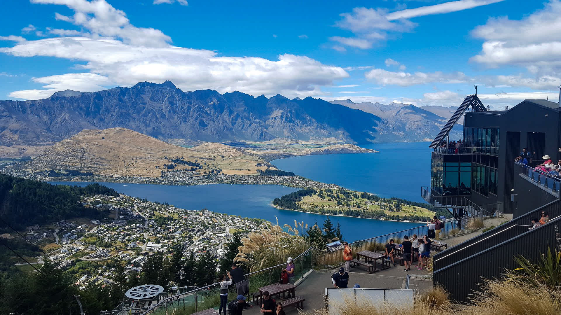 View of Queenstown and The Remarkables
