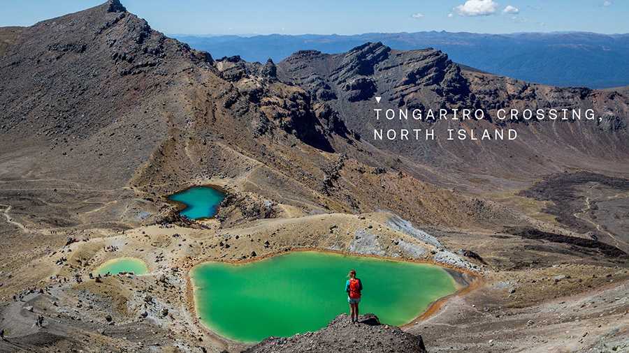 Active Adventures guests hiking the Tongariro Alpine Crossing