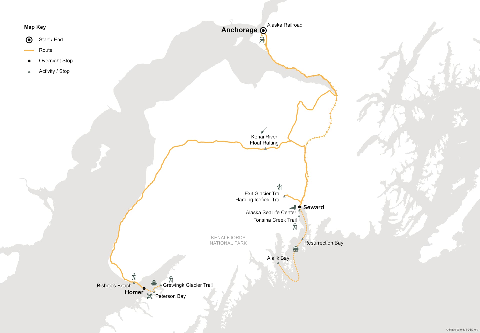 Experience the best of Kenai Fjords National Park on our Kenai Fjords Adventure.