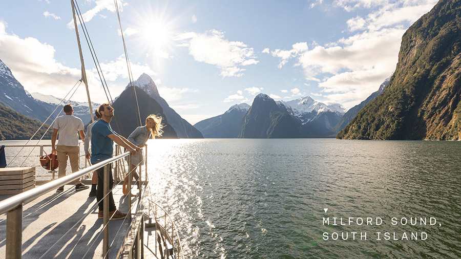 Active Adventures cruise on Milford Sound on Classic South Island Adventure