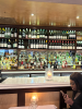 Array of drinks at the bar