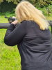 Air rifle with exploding targets