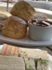 Cakes and sandwiches