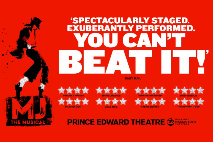 MJ The Musical Theatre Tickets & Overnight Stay for Two