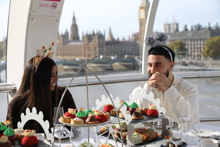 London Eye Afternoon Tea & River Cruise for Two 
