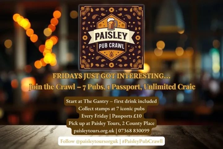 Paisley Pub Crawl for Four