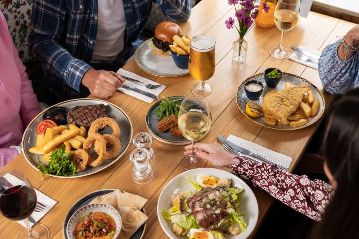 2 Course Meal and a Drink in a Classic Pub for Two