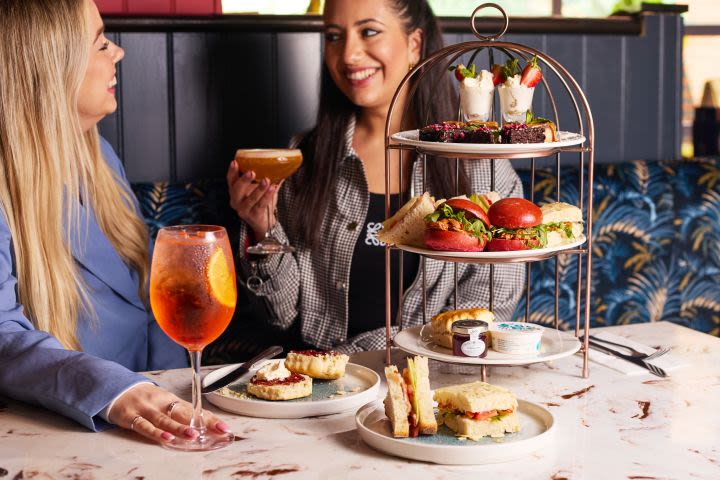 Slug and Lettuce Afternoon Tea for Two with Cocktails or Prosecco