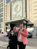 Me & my fiance Gary outside the theatre x