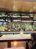 Array of drinks at the bar