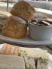 Cakes and sandwiches
