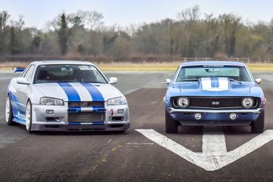 Thunderous Camaro SS & R34 Skyline Double Blast