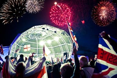 Proms Concert with Entrance to a Stately Home for Two