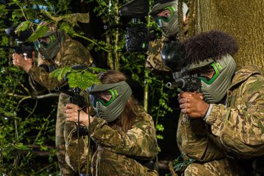 Forest Paintballing Day for Four with Pizza Hut Lunch