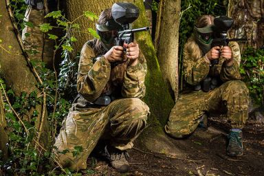 Forest Paintballing with 100 Paintballs for Two