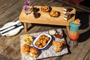 Afternoon Tea for Two with Fizz or A Cocktail at Revolution Bars