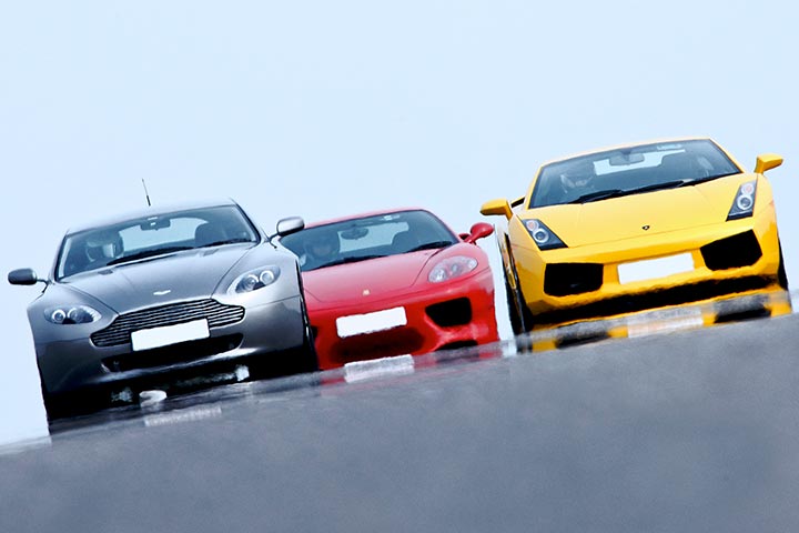 Triple Supercar Driving Choice at Prestwold Driving Centre, Leicestershire