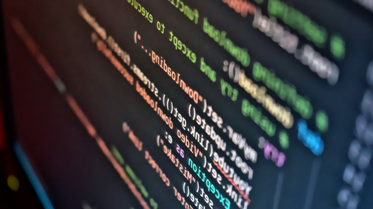Vivid close-up of code on a computer screen showcasing programming details.