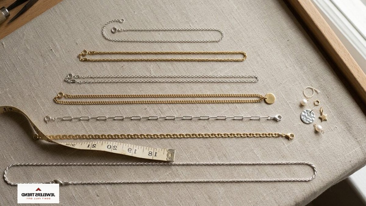 How necklace length and chain style change its look - necklace length