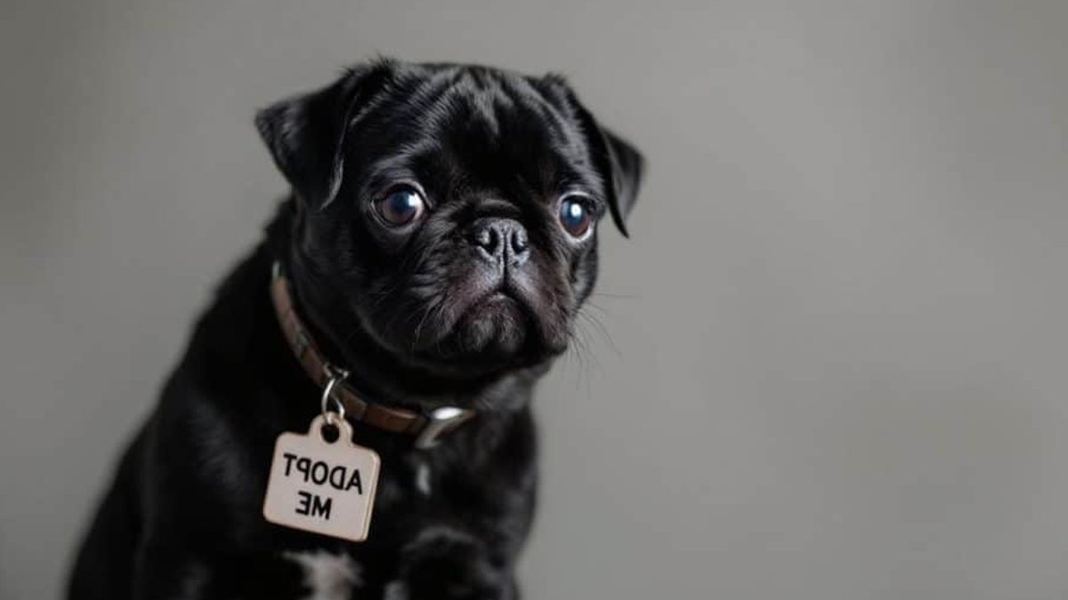 Finding black pug puppies for adoption - black pug