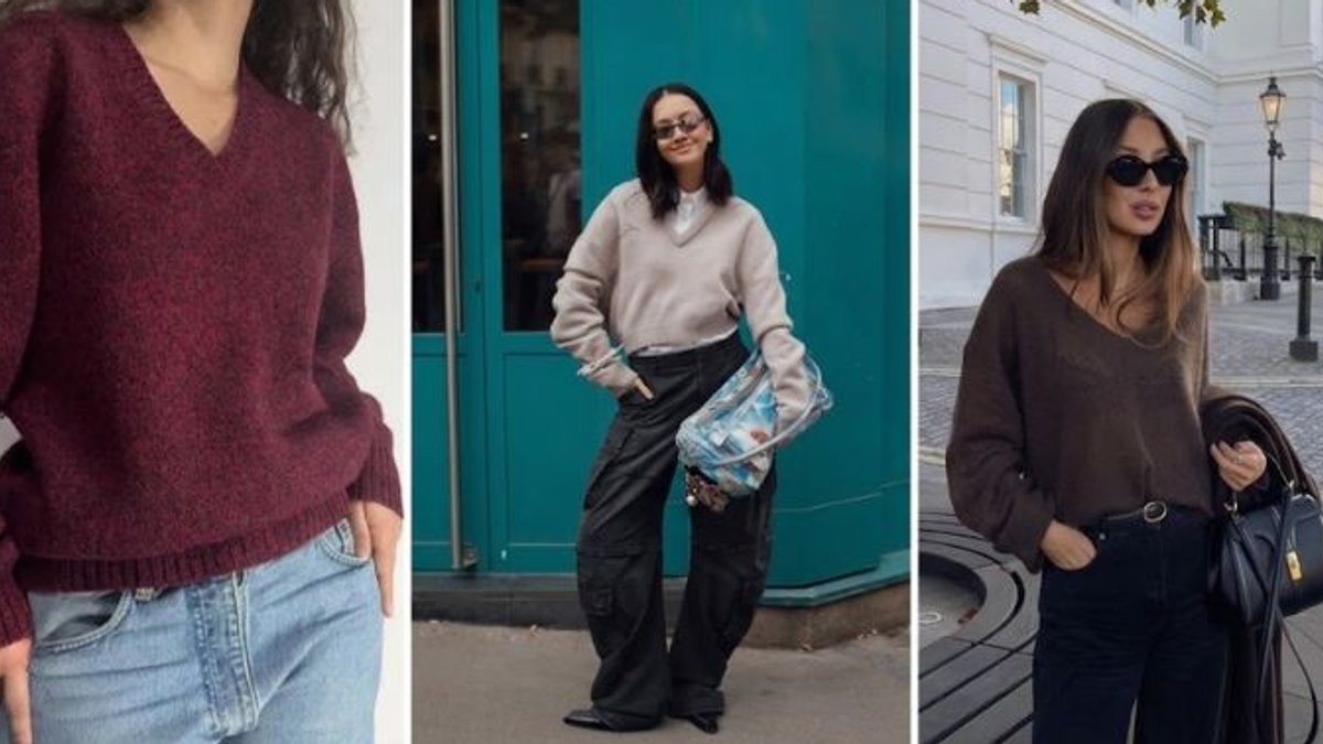 V-necks Return for Fall 2026 with Brighter Styles V-necks Return for Fall 2026 with Brighter Styles - v-neck jumper