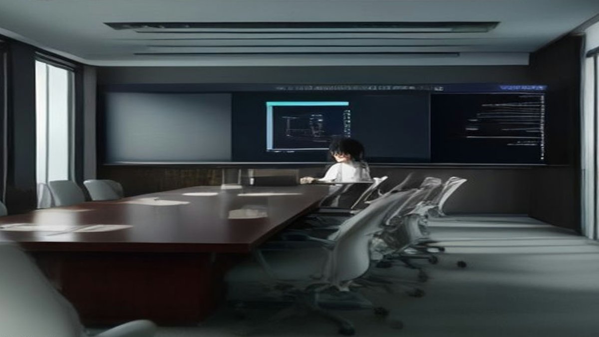 Pensions regulator sets AI governance framework for trustees Boardroom meeting with AI dashboard.