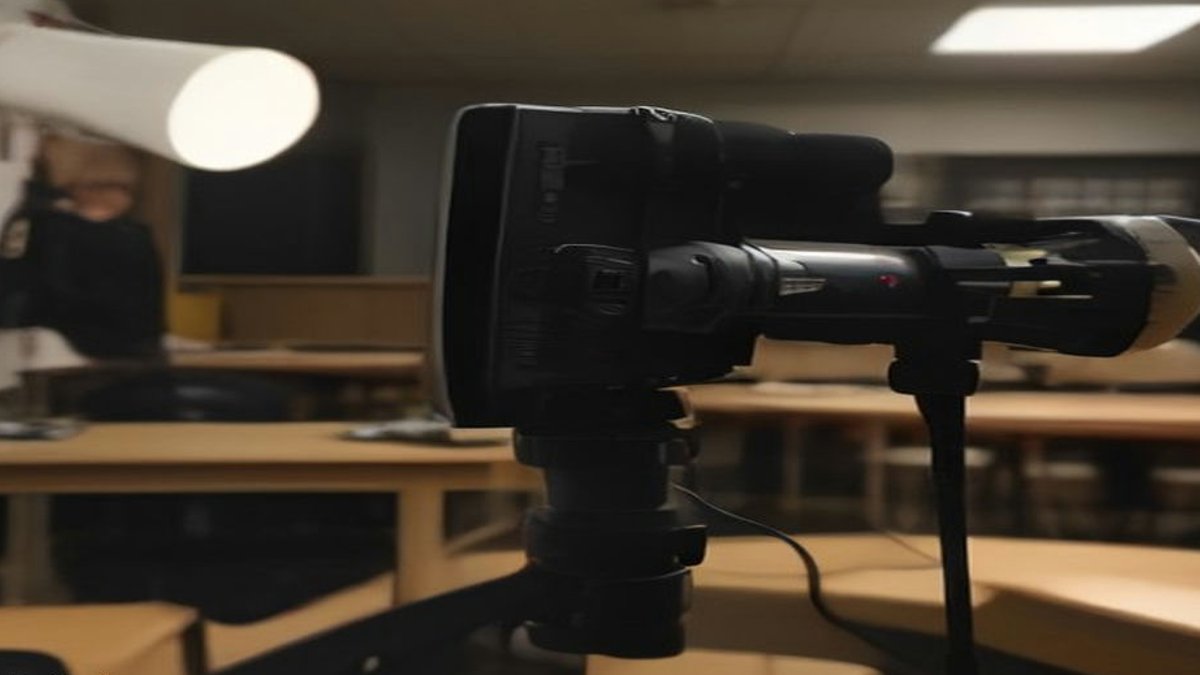Denver Teacher Improves Student Podcast Presentation Skills Middle school students recording podcast.