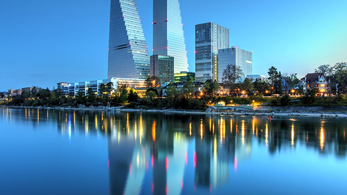 Roche Towers, Basel, Switzerland.