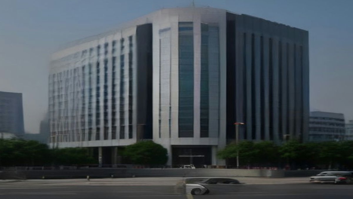 Chinese drug regulator headquarters.