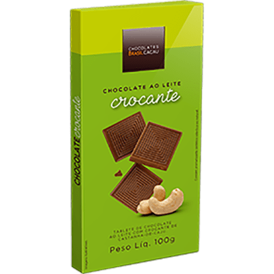 Tablete Chocolate Branco 100g - Brasil Cacau