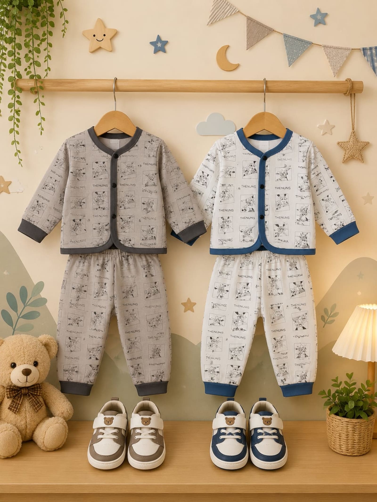 Stripe Knitted 2-Piece Boys Set Imported