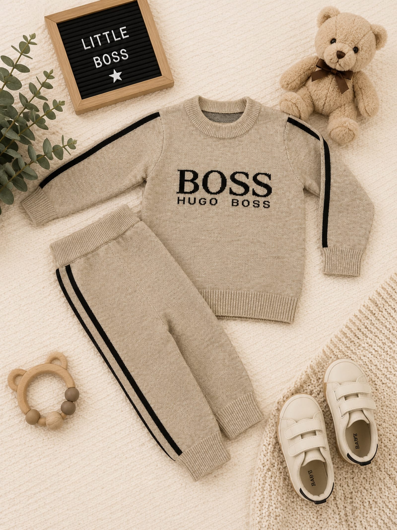 Little Boss Premium Knitted 2-Piece Boys Winter Set IMP