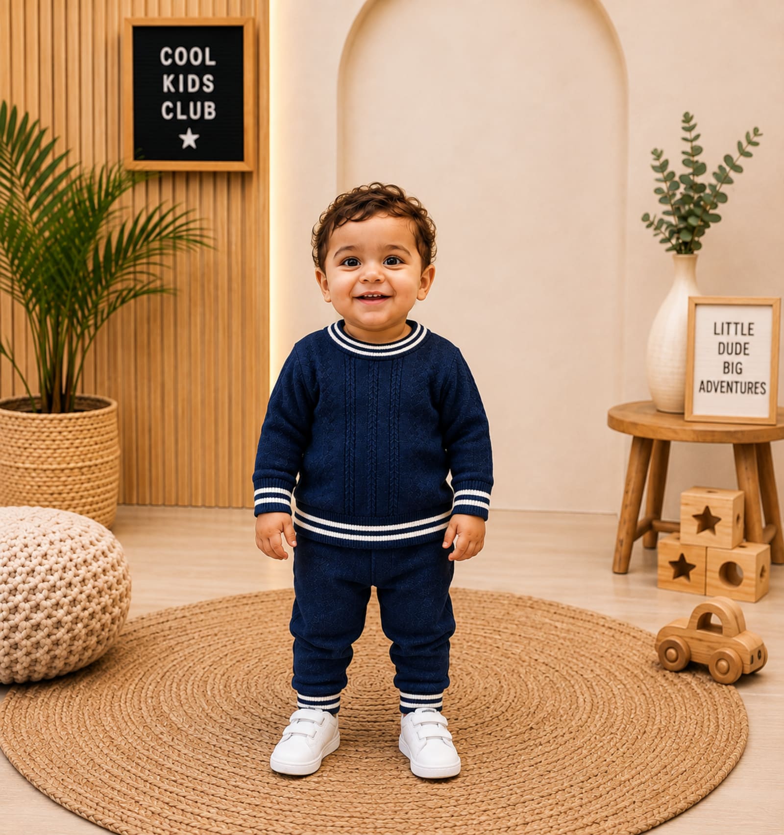 Urban Letter Hooded 2-Piece Boys Set Imported alternate view