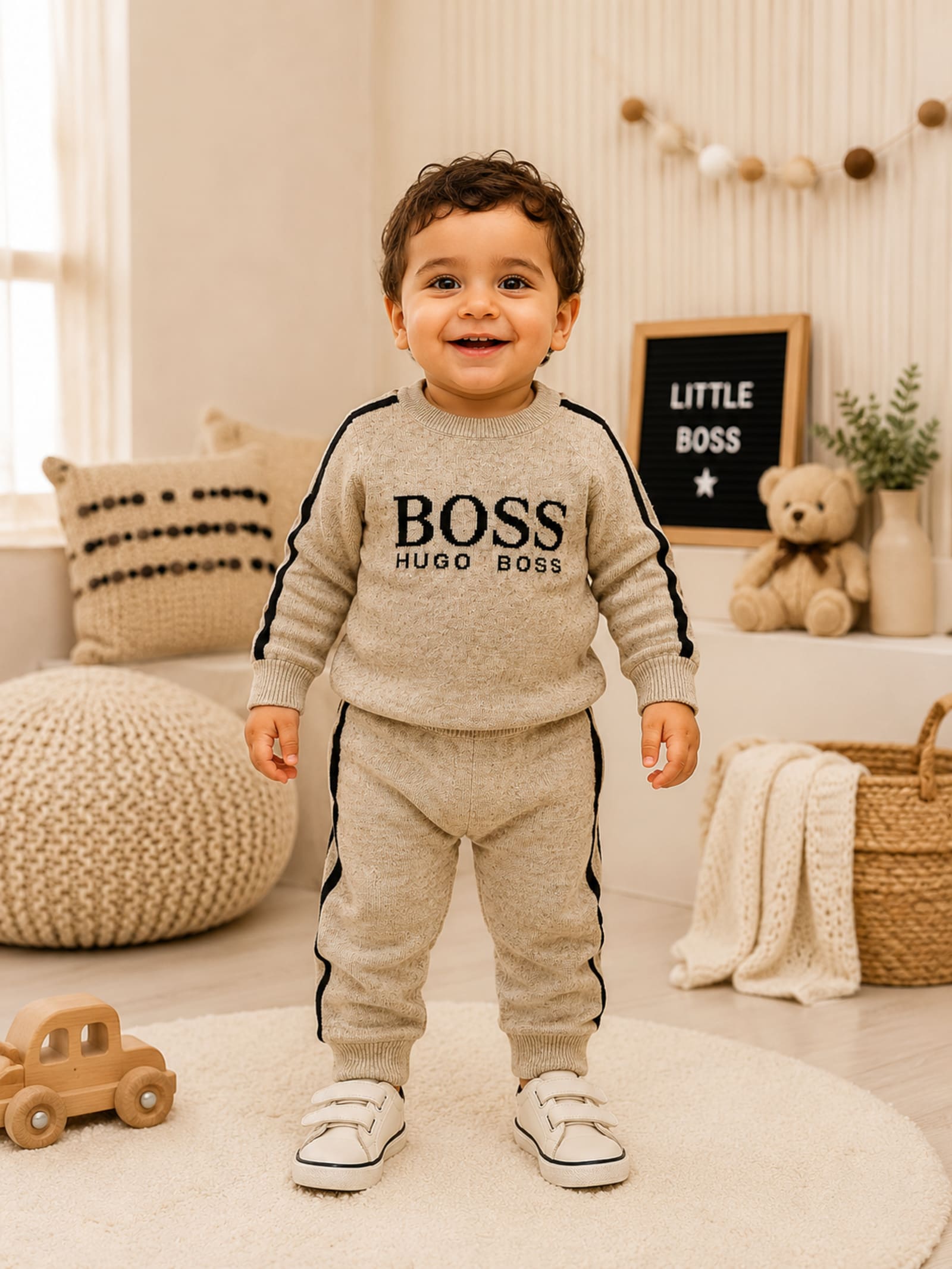 Little Boss Premium Knitted 2-Piece Boys Winter Set IMP alternate view
