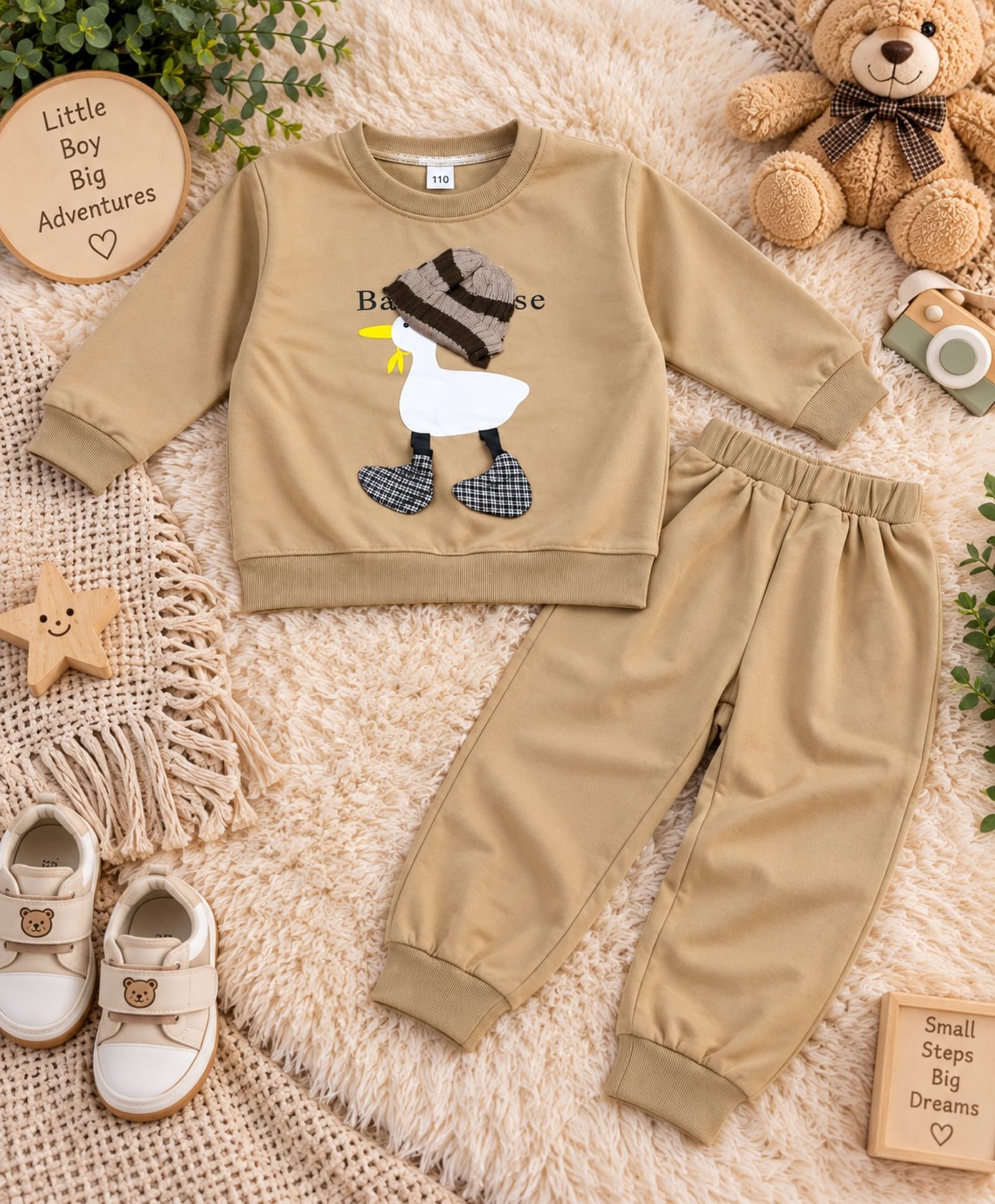 Little Duck 2-Piece Boys’ Sweatshirt & Jogger Set