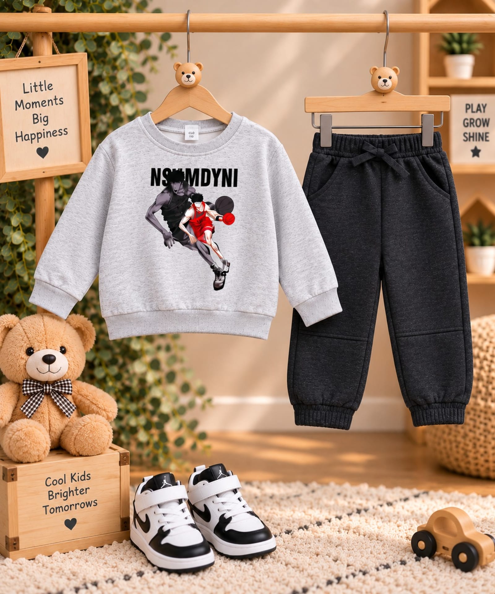 Urban Basketball 2-Piece Kids Winter Tracksuit Set