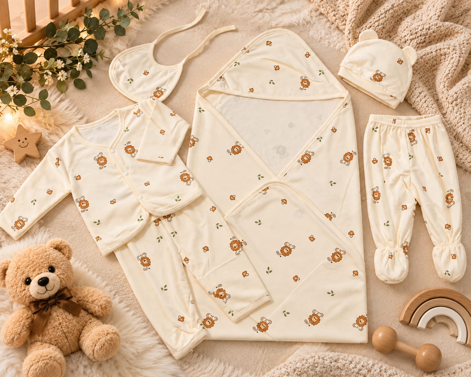 Little Bear Essentials 6-Piece Newborn Baby Set alternate view